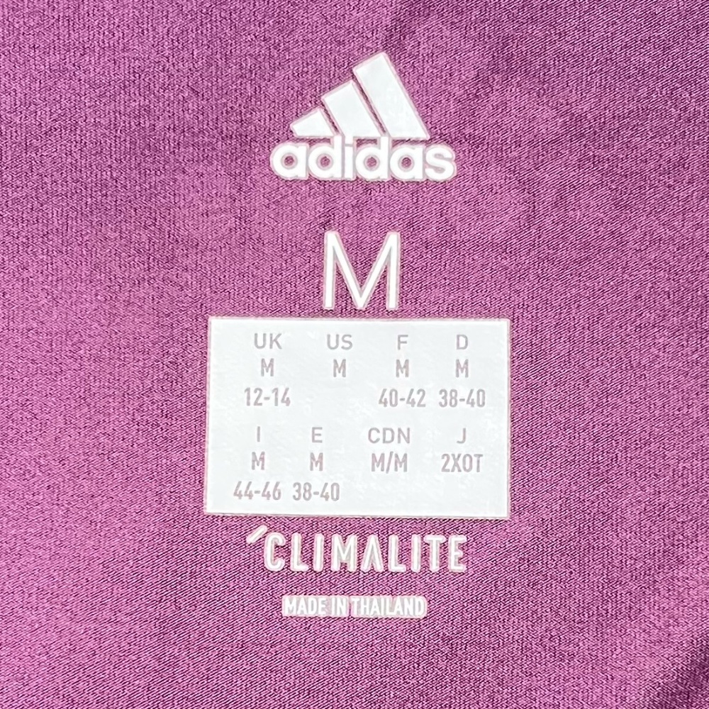 Adidas top women medium spaghetti strap racerback tank purple - Picture 4 of 8